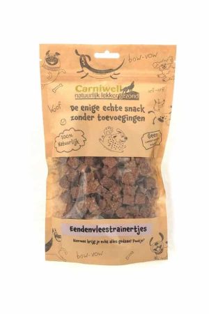 Beperkt Aanbod Carniwell eendenvleestrainertjes 200gr