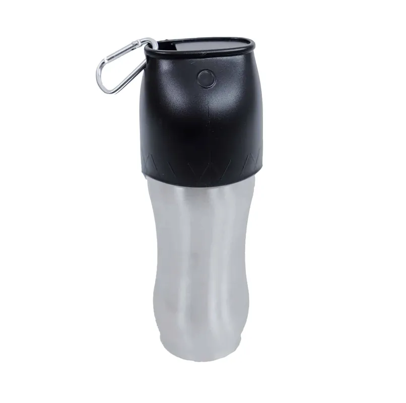Beperkt Aanbod draagbare drinkfles met karabijnhaak aluminium, 600 ml