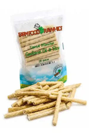 Weekendaanbieding Farm Food Dental Munchie Sunflower Oil & Rice