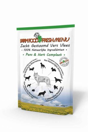 Aanbieding Farm food fresh menu Pens & hart 300gr