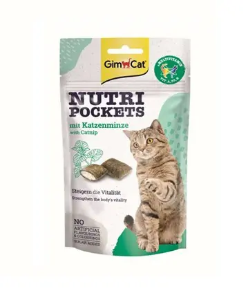 Gimcat Nutri pockets kattenkruid 60gr Laatste Kans