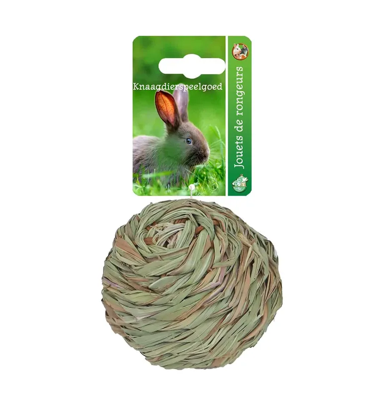 Geweven grasbal met bel, 10cm Aanbieding
