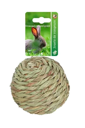 Geweven grasbal met bel, 12cm Lage Prijs