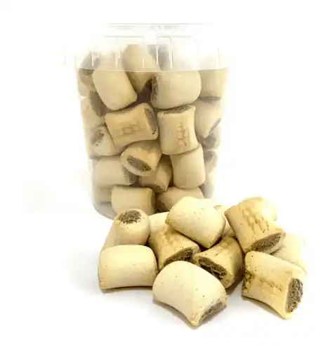 Koop Vandaag HDP hondenkoekjes merg mix, emmer a 1 kg