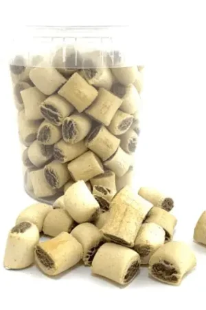 Voordeelprijs HDP hondenkoekjes mini merg, emmer a 1 kg