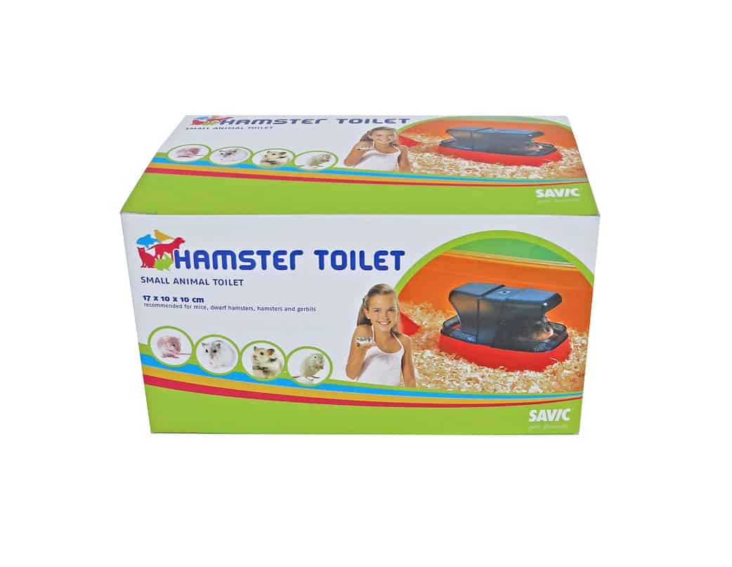 Actieprijs Hamstertoilet met zand. 17cm