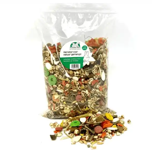 Fabrieksprijs Hamstervoer natuur gemengd 500gr