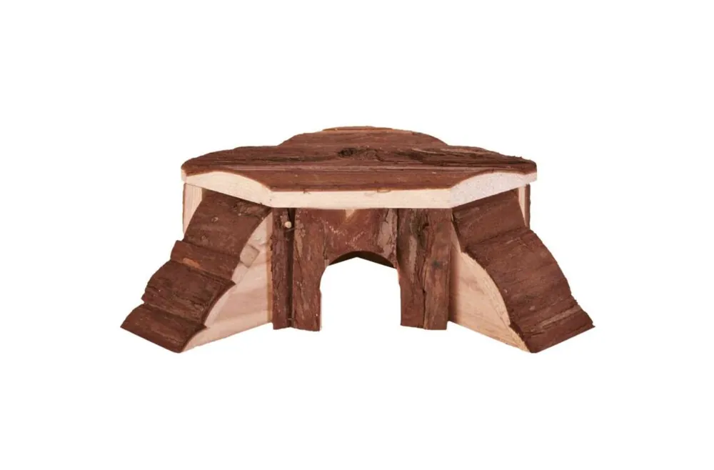 Hoekhuis Thordis schorshout 19cm Direct Beschikbaar