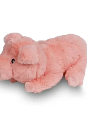 Speciale Aanbieding Hondenknuffel varken pluche eco met piep 22 cm