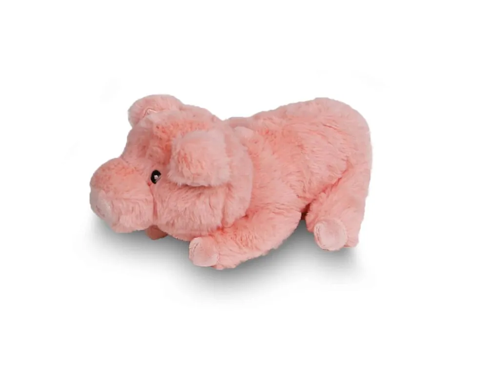 Speciale Aanbieding Hondenknuffel varken pluche eco met piep 22 cm