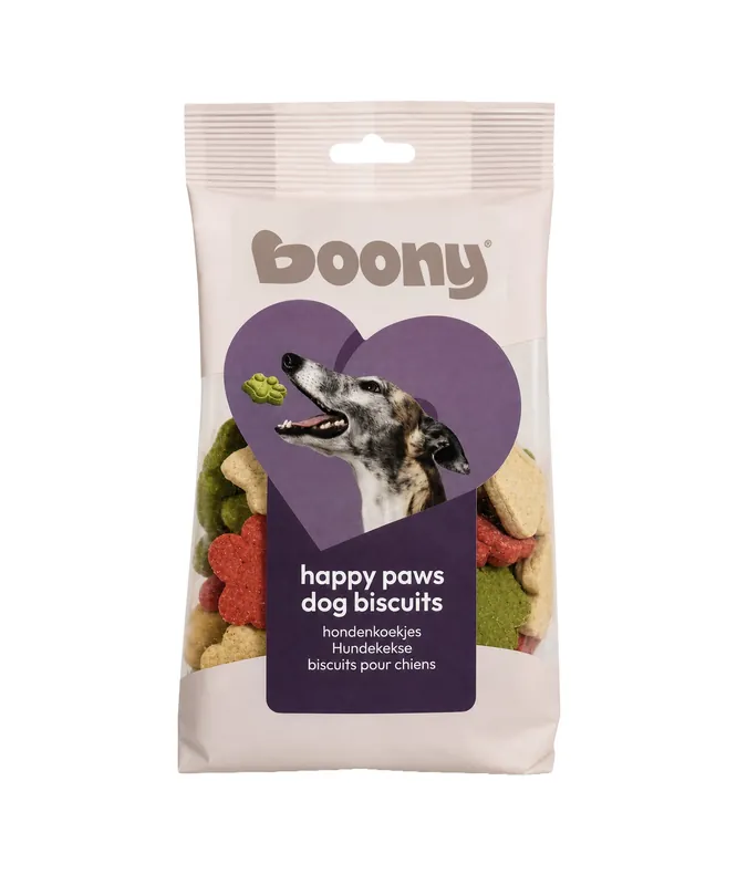 Shop Nu hondenkoekjes happy paws 375 gram