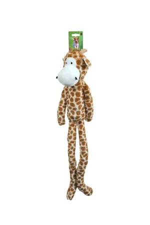 Actieprijs hondenspeelgoed XXL giraffe pluche met piep, 75 cm