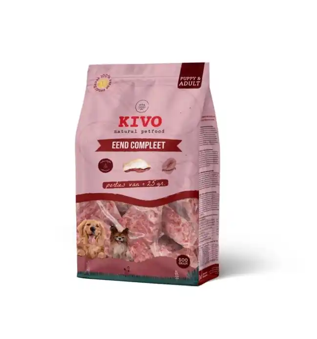 Veilige Betaling Kivo portieverpakking Eend Compleet 500 gram
