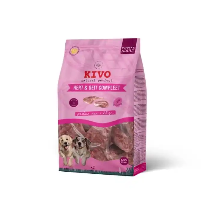 Seizoensaanbieding Kivo portieverpakking Hert en Geit compleet 500gr