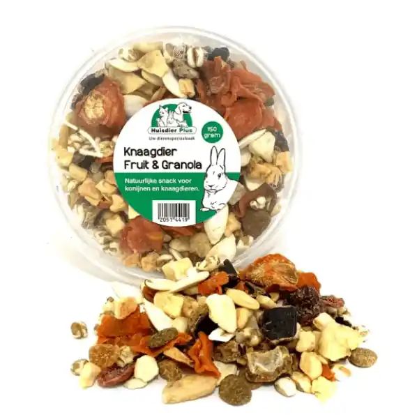 Knaagdier fruit en granola 150gr Hete Deal