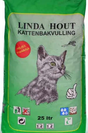 Superprijs Linda hout 25 Liter Kattenbakvulling