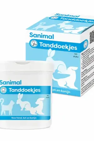 Sanimal Tanddoekjes 50st Hoge Kwaliteit