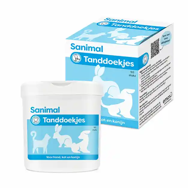 Sanimal Tanddoekjes 50st Hoge Kwaliteit