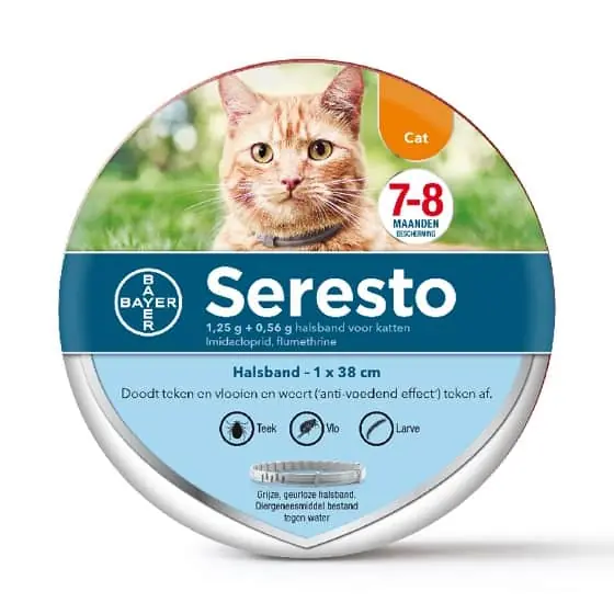 Express Levering Seresto vlooien en tekenband Kat