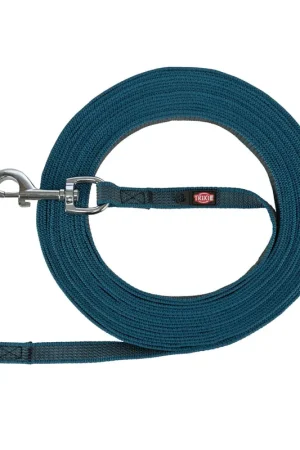 Sleeplijn met rubber bekleed Petrol, 5 meter 17mm Seizoensaanbieding