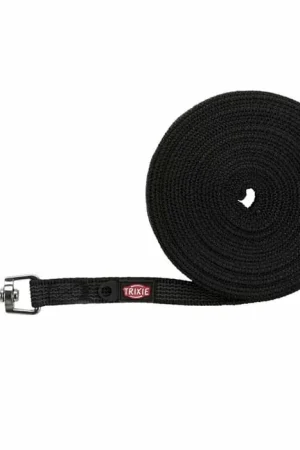 Sleeplijn met rubber bekleed, Zwart, 5 meter 15mm Rechtstreeks Van De Fabrikant