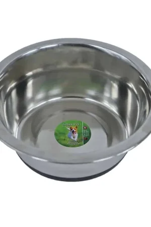 voer/drinkbak RVS anti slip 17cm – 800ml Populair